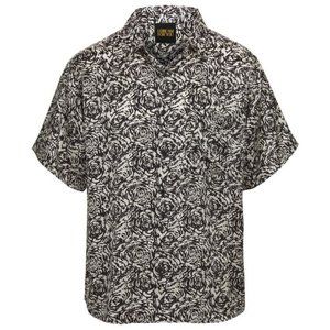 I Dream For You - Button Down Silk Shirt - B&W Rose